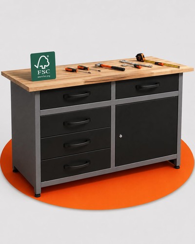 Banco lavoro metallo con - in,